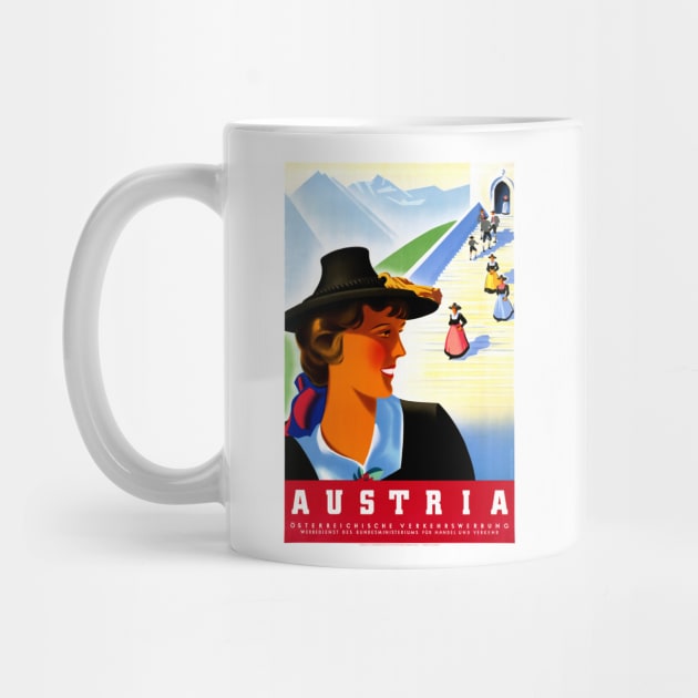 Vintage Travel Poster Austria by vintagetreasure